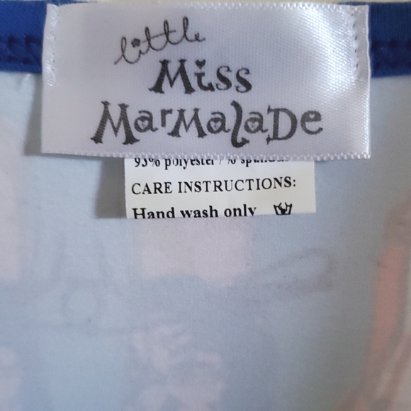 Little Miss Marmalade Size 10 Girls Blue Fancy Shoes Skater Dress - Picture 6 of 6